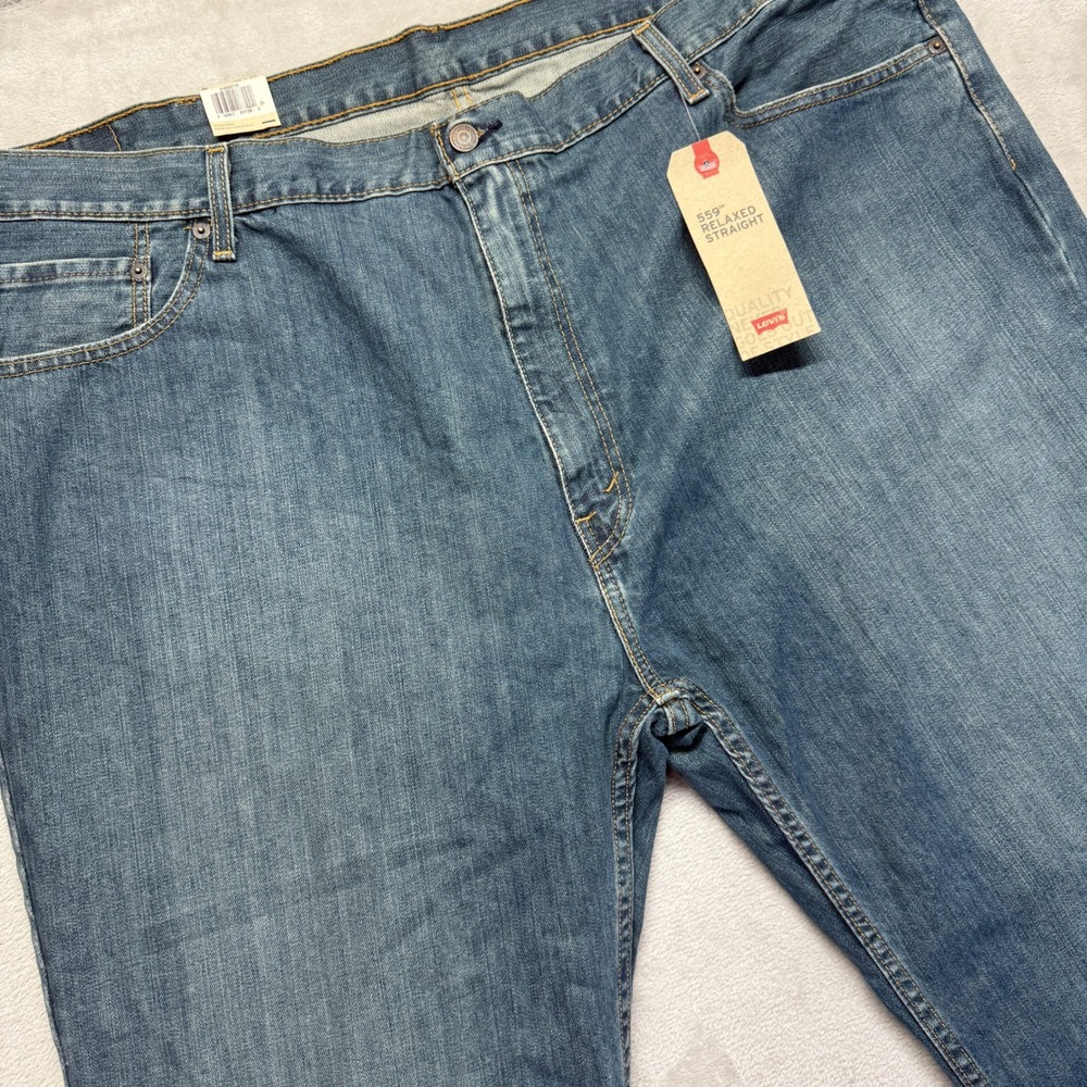 Levi's 559 Jeans Men's 48x30 Blue‎ Relaxed Straight Medium Wash Denim NWT